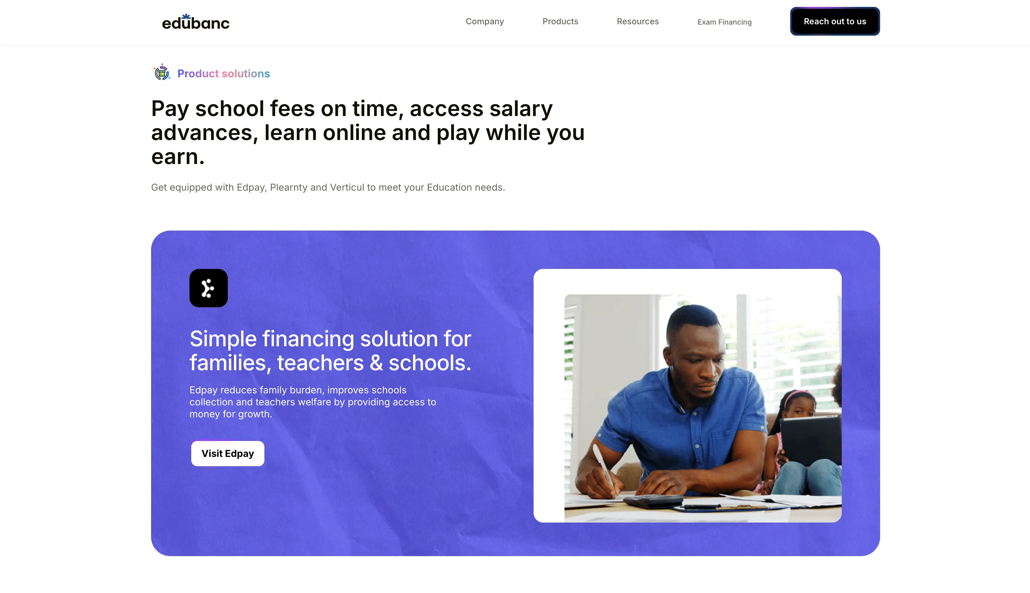 EduBanc platform